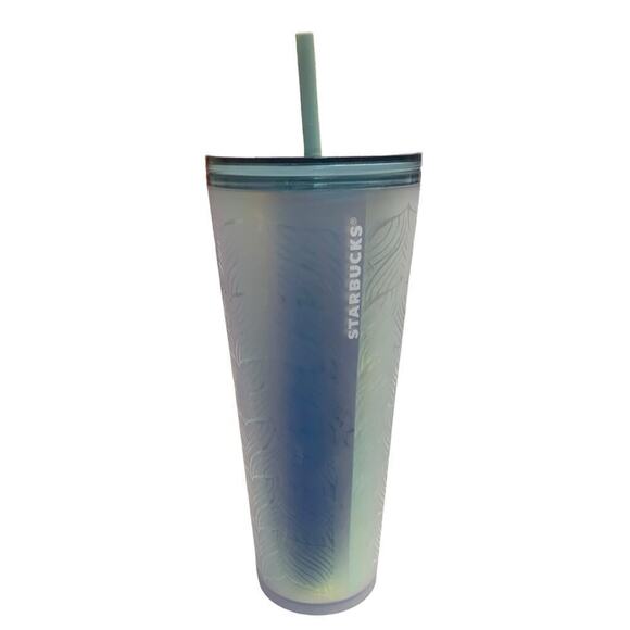 Starbucks‎ 50th  Anniversary Iridescent Matte Frosted Mermaid Tail Tumbler 24oz. - Picture 1 of 5